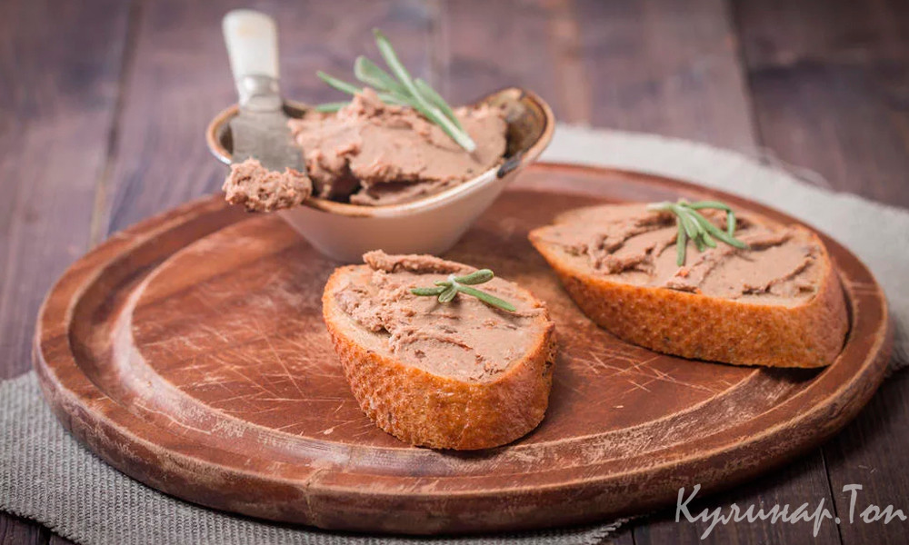 Нежнейший паштет из куриной печени с яйцом и плавленым сыром