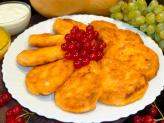 Оладьи из творога и сыра