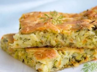 Пирог с цветной капустой и сыром