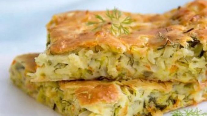 Пирог с цветной капустой и сыром Пирог с цветной капустой и сыром