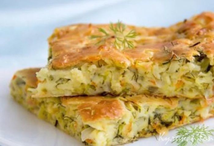 Пирог с цветной капустой и сыром