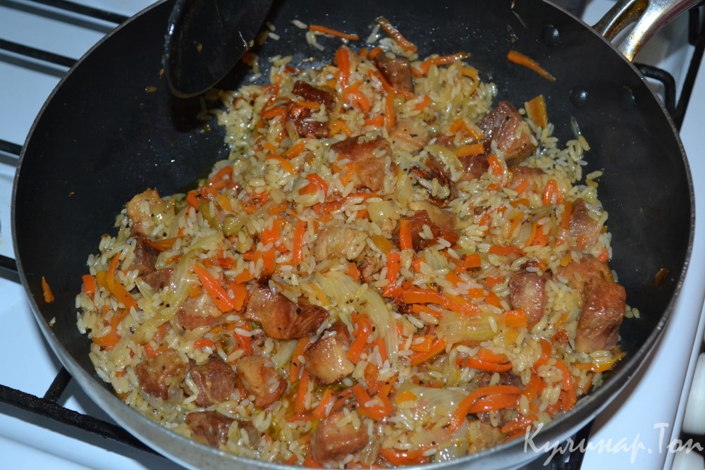 Плов со свининой и зирой