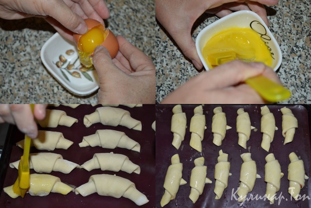 Рогалики с беконом