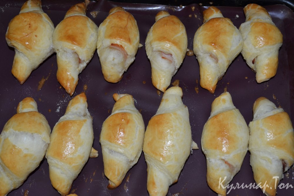 Рогалики с беконом