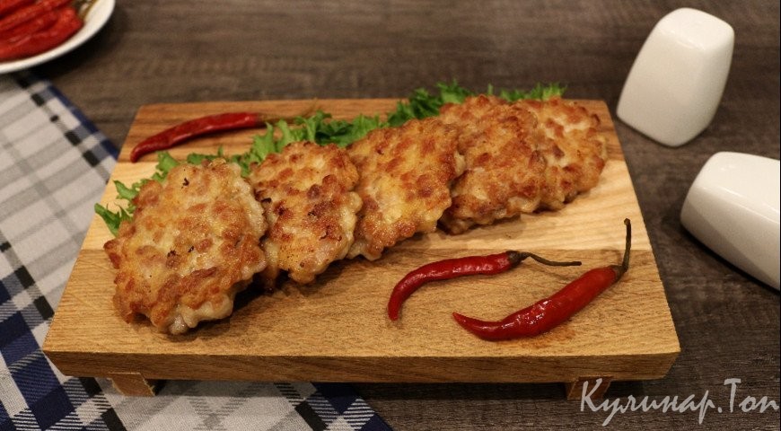 Рубленные котлеты из свинины
