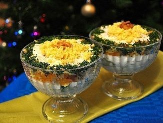 Салат-коктейль «Сладкая птичка»