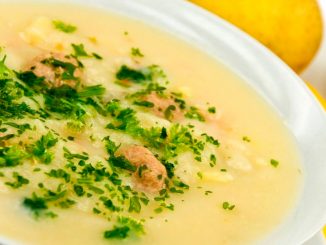 Суп-пюре из картофеля и курицы