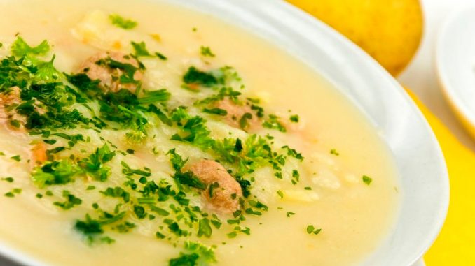 Суп-пюре из картофеля и курицы Суп-пюре из картофеля и курицы