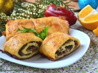 Сырный рулет на Новый год