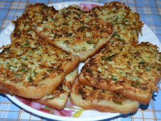 Гренки с картофелем