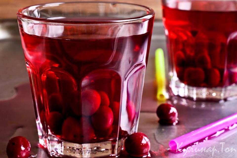 Компот из замороженной вишни