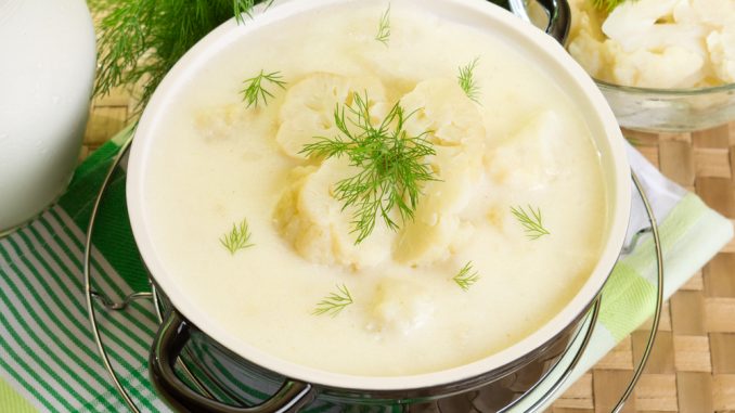 Крем-суп из цветной капусты и картофеля Крем-суп из цветной капусты и картофеля