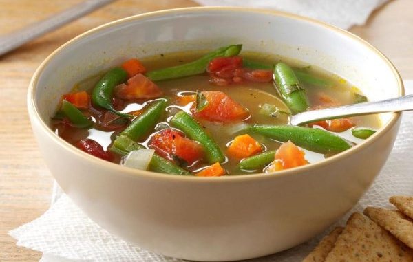 Куриный суп с овощами и фасолью Куриный суп с овощами и фасолью