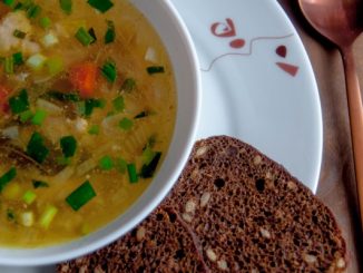 Лапша с куриной печенью
