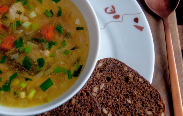 Лапша с куриной печенью Лапша с куриной печенью
