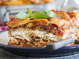 Лазанья с овощами и фетой