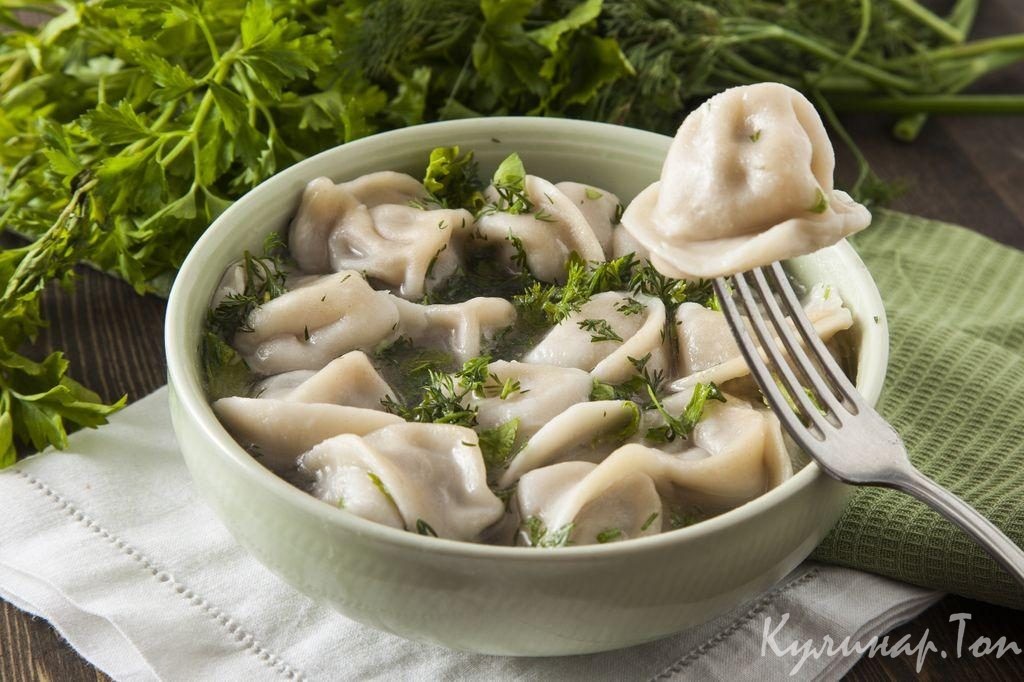 Пельмени по-уральски с мускатным орехом
