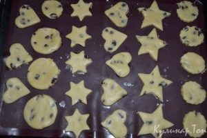 Песочное печенье с изюмом