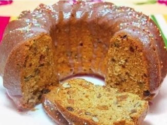 Постный кекс с изюмом и апельсиновым соком