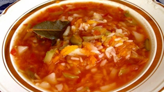 Рассольник с рисом и языком Рассольник с рисом и языком