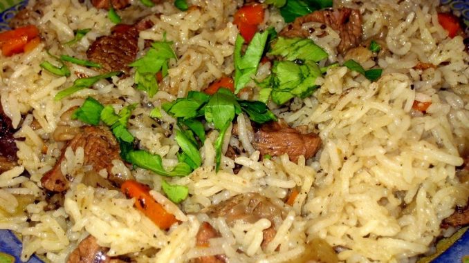 Рис с мясом в духовке Рис с мясом в духовке