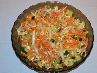 Салат с тунцом и морковью по-корейски