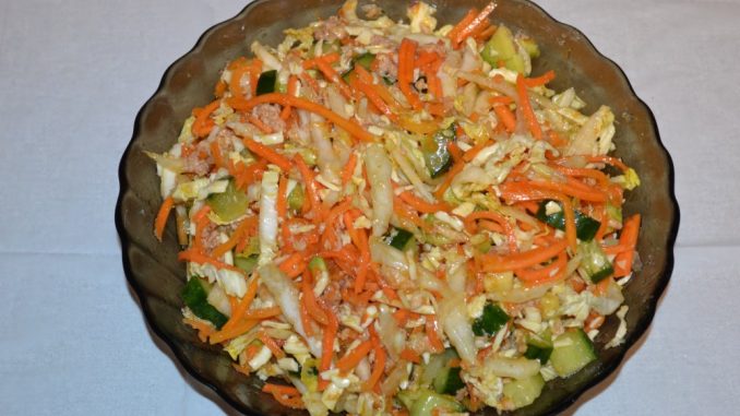 Салат с тунцом и морковью по-корейски-05 Салат с тунцом и морковью по-корейски