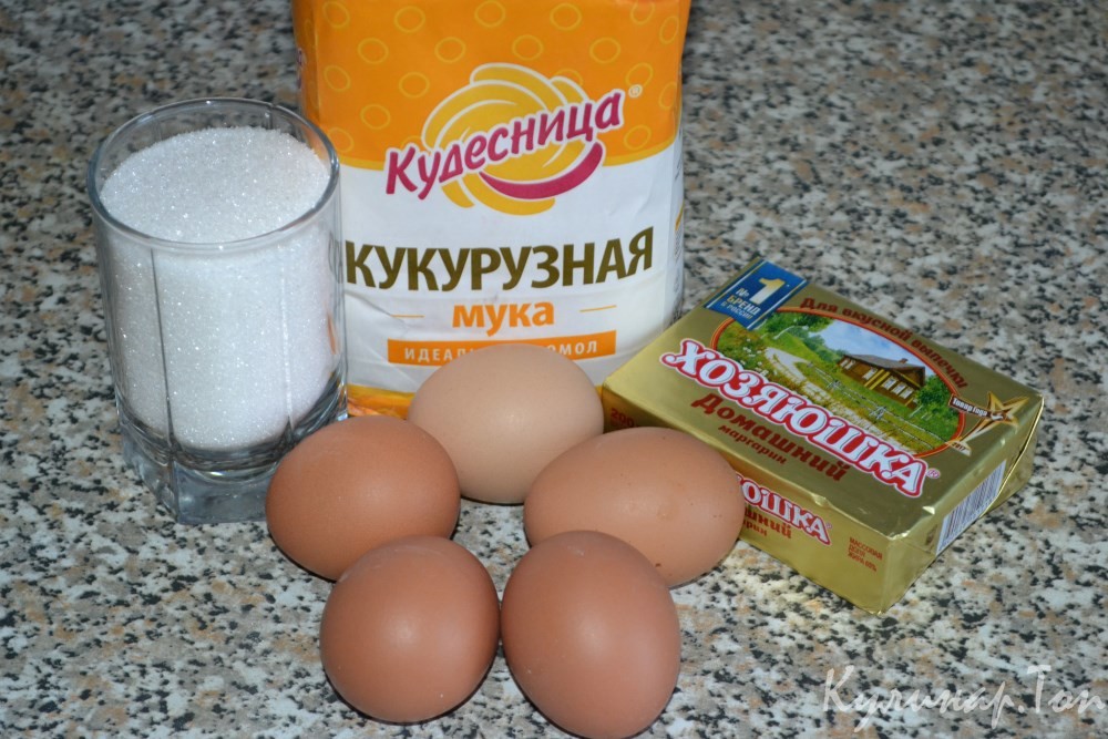 Сладкие кукурузные вафли
