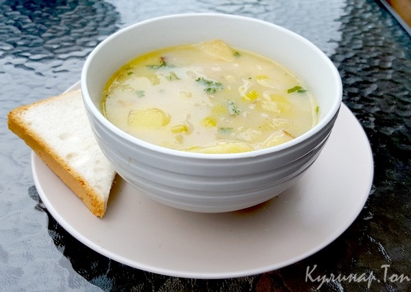 Суп картофельно-оливковый