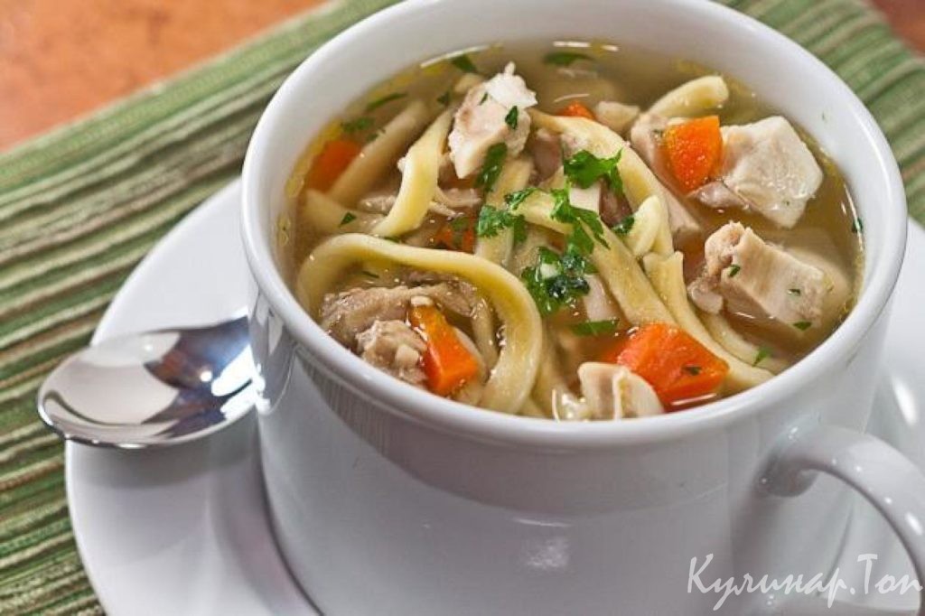 Суп-лапша домашняя мясная