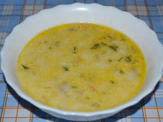 Сырный суп с шампиньонами и овощами