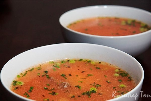 Томатный суп с рисом