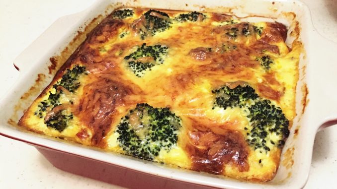 Запеканка с курицей и брокколи Запеканка с курицей и брокколи