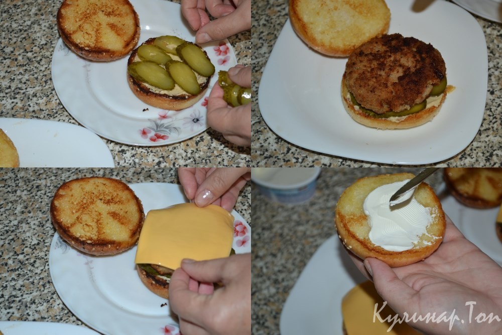 Бургеры с хумусом
