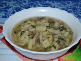 Грибной суп с галушками