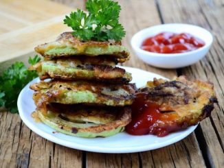 Кабачки с мясом в кляре