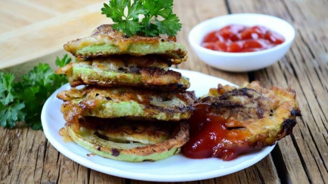 Кабачки с мясом в кляре Кабачки с мясом в кляре