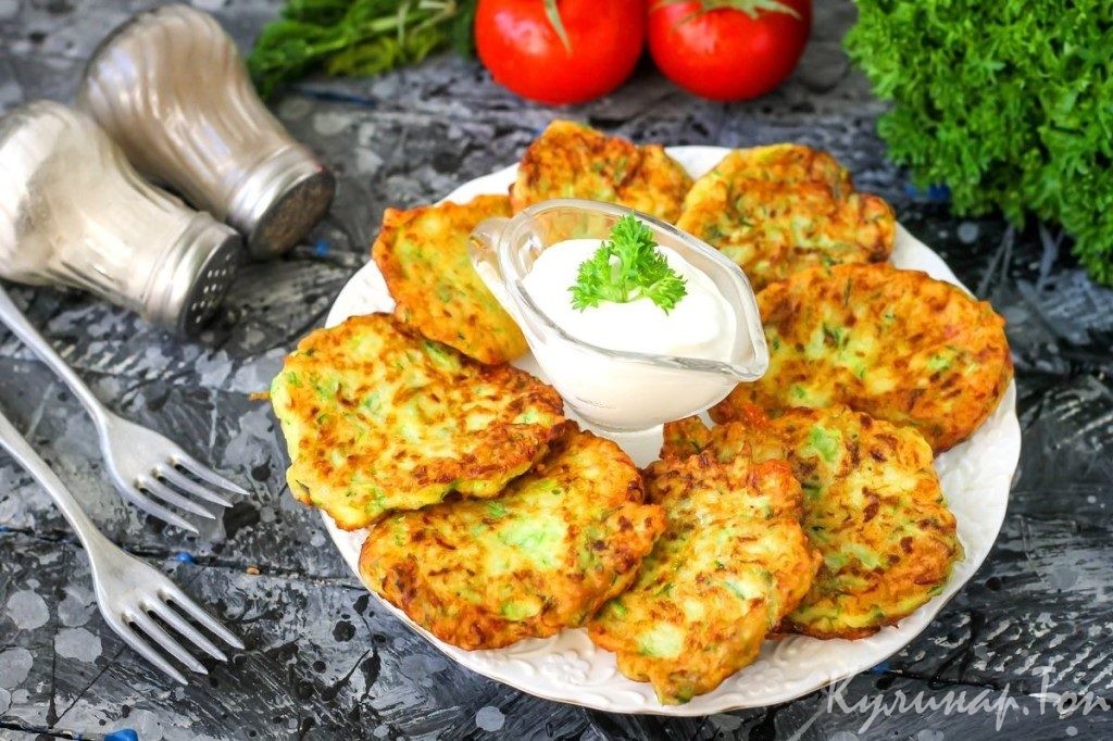 Кабачково-сырные оладушки