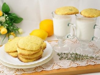 Кукурузно-лимонное печенье