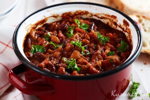 Лобио с мясом в мультиварке