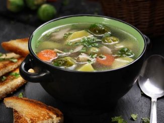 Овощной суп из брюссельской капусты