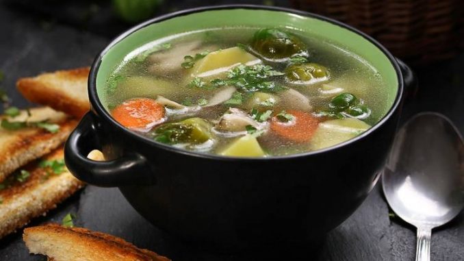 Овощной суп из брюссельской капусты Овощной суп из брюссельской капусты