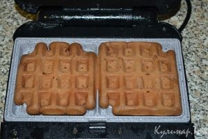 Шоколадные песочные вафли