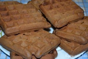 Шоколадные песочные вафли