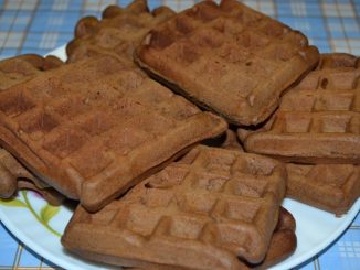 Шоколадные песочные вафли