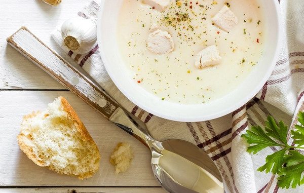 Сырный суп-пюре с курицей Сырный суп-пюре с курицей