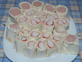 Закусочные роллы из лаваша