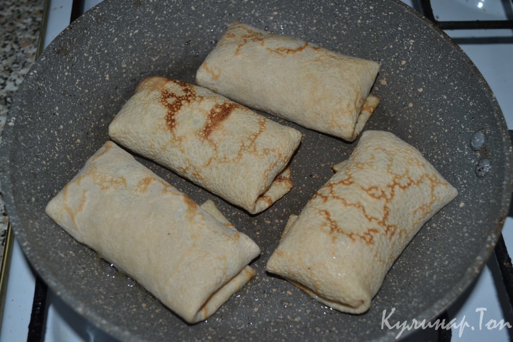 Блинчики с крабовым мясом