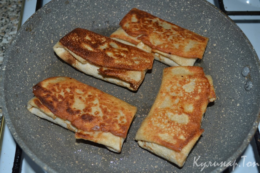 Блинчики с крабовым мясом