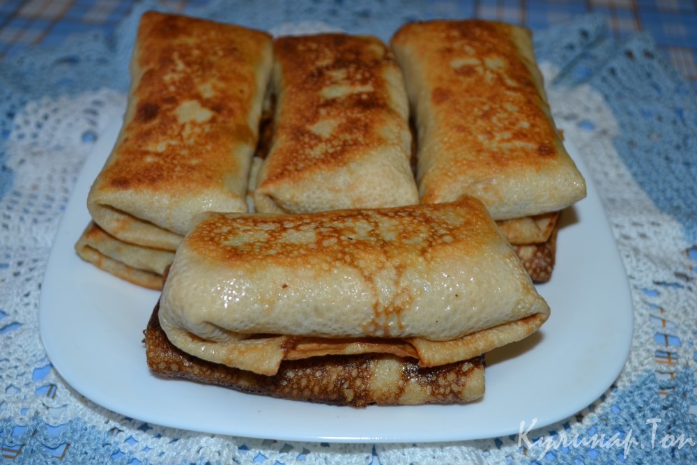 Блинчики с крабовым мясом
